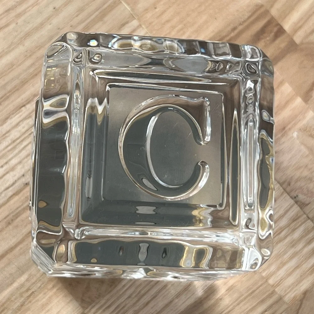 Waterford Crystal Rare Vintage Collectible Crystal Clock A, B, C, D Letters
